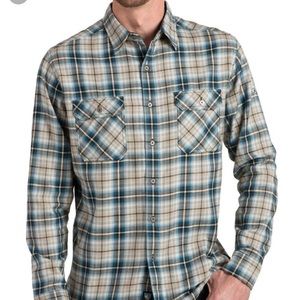 Kuhl Dillingr Button Down Flannel Shirt M